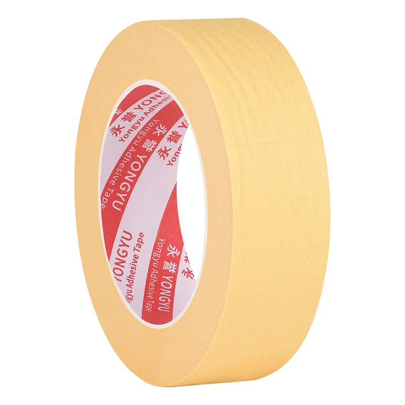 50M Crepe Paper Tape Car Painting Protection Paper Tape No Glue Residue Masking Adhesive Tapes Spray Paint Masking Art Stickers - Daisan Mart