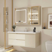 48 inch bathroom vanity cabinet with mirror, villa interior, apartment, custom project 