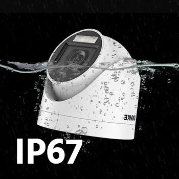 US Stock ANNKE 3K 5MP TVI Analog CCTV Camera 4PCS Kit with Audio Smart Dual Light Color Night Vision Indoor Outdoor