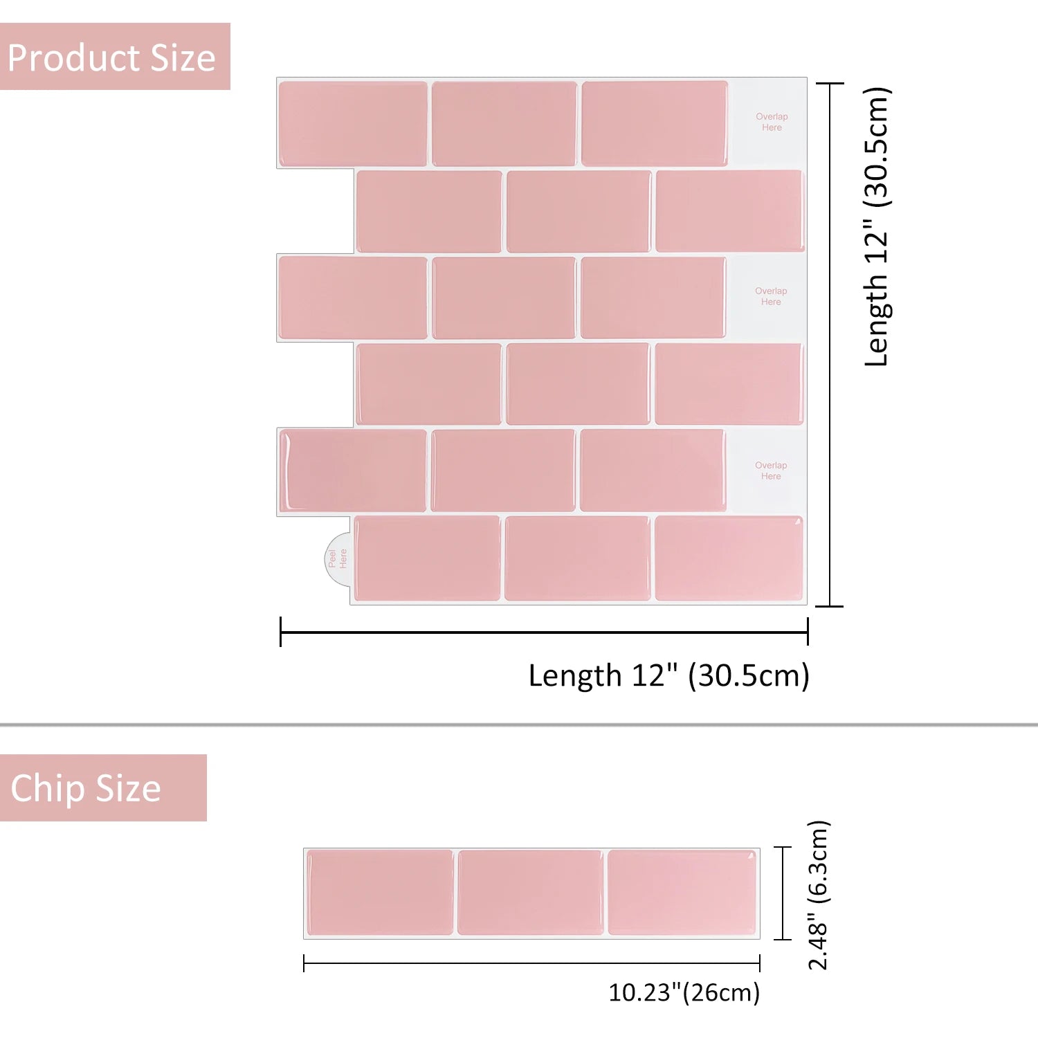 5PCS 3D Wall Tile Stickers Kitchen Backsplash Waterproof Heat Resistant Wallpaper 12x12 Inch Strong Adhesive for Home Decoration