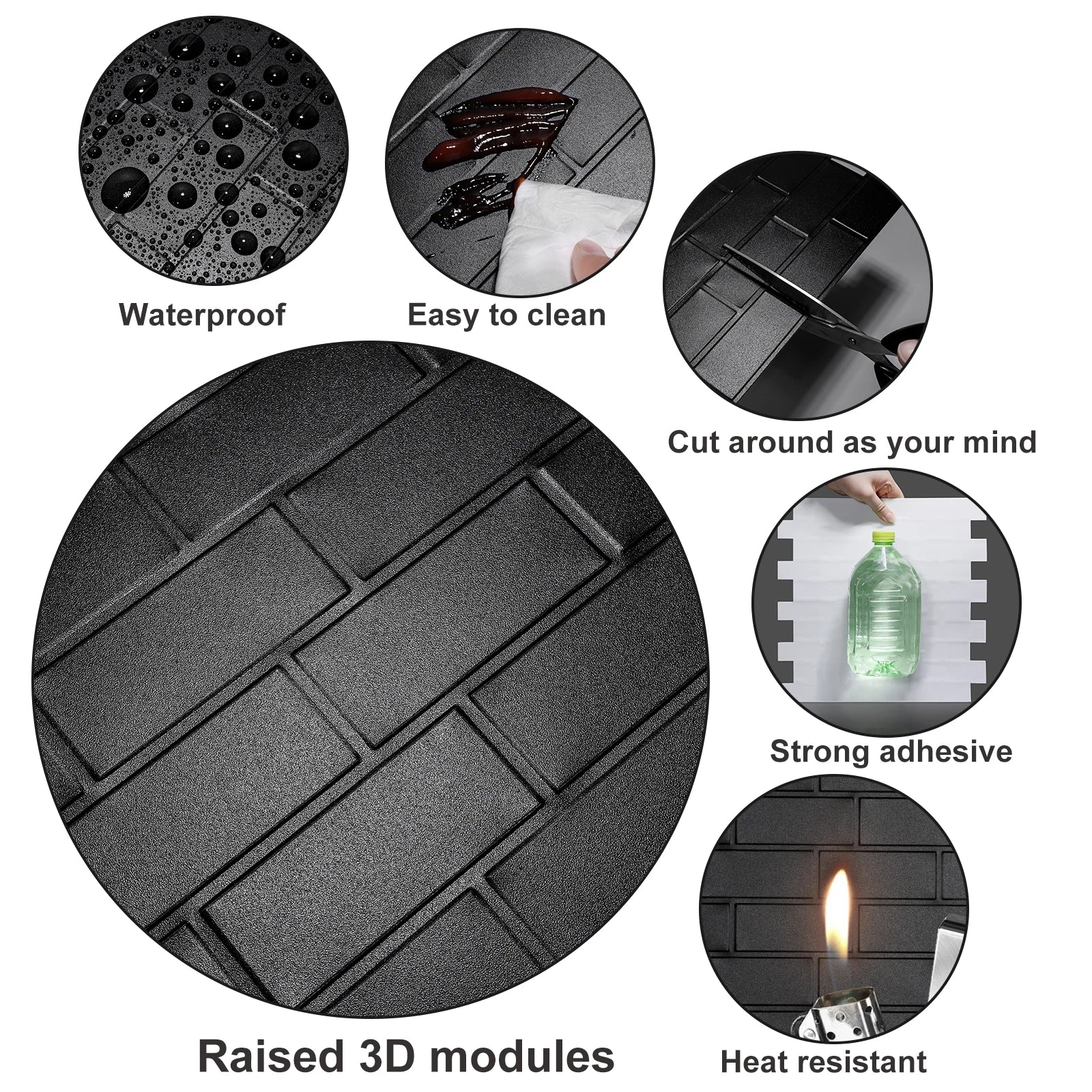 Easy To Stick Waterproof Farmhouse Kitchen Wallpaper