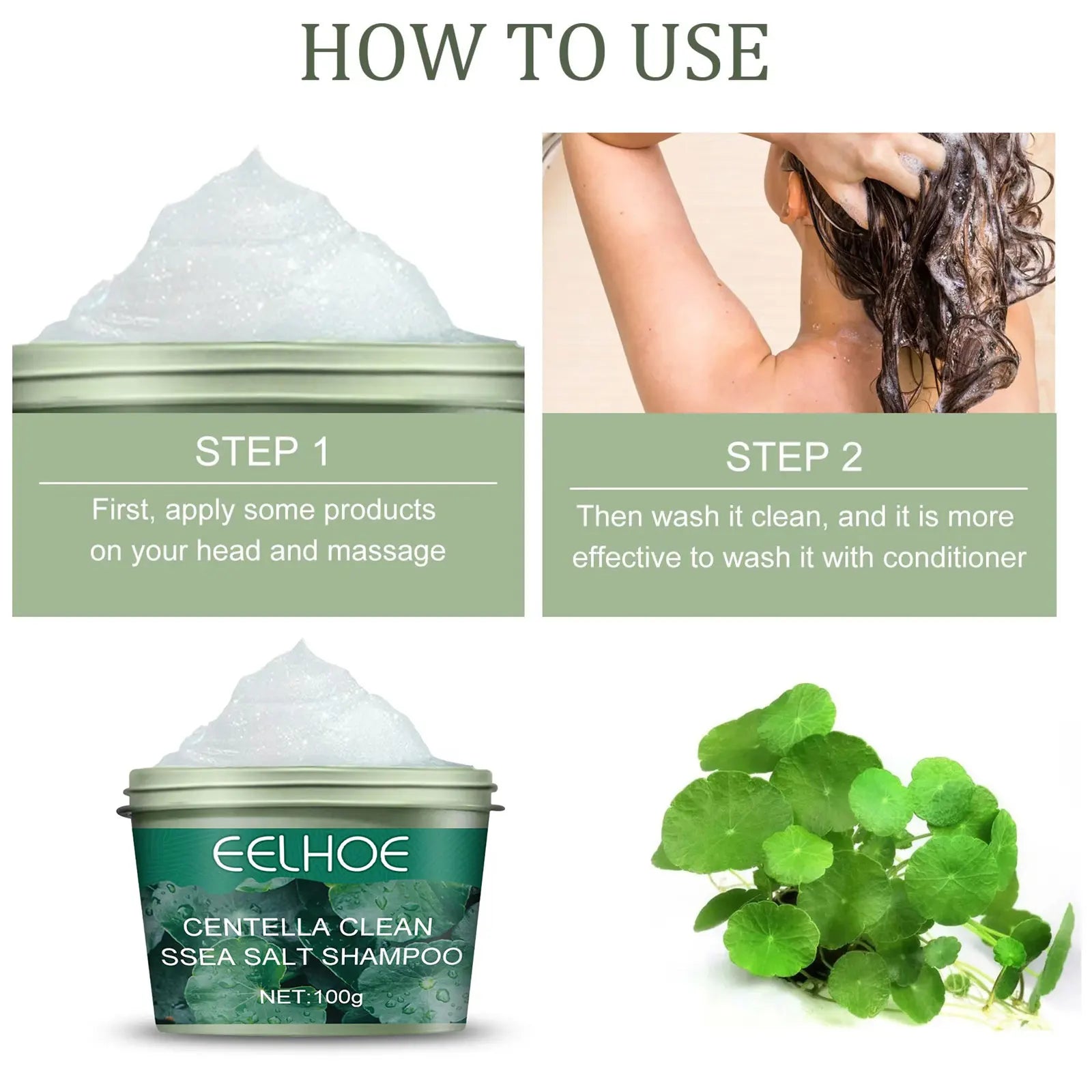 Dầu Gội Muối Biển EELHOE Ngừa Gàu, Dưỡng Da Đầu