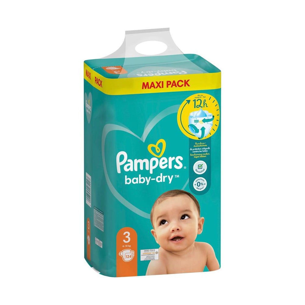 Bỉm Pampers với thiết kế vừa vặn ôm sát và tính năng chống tràn - Daisan Mart