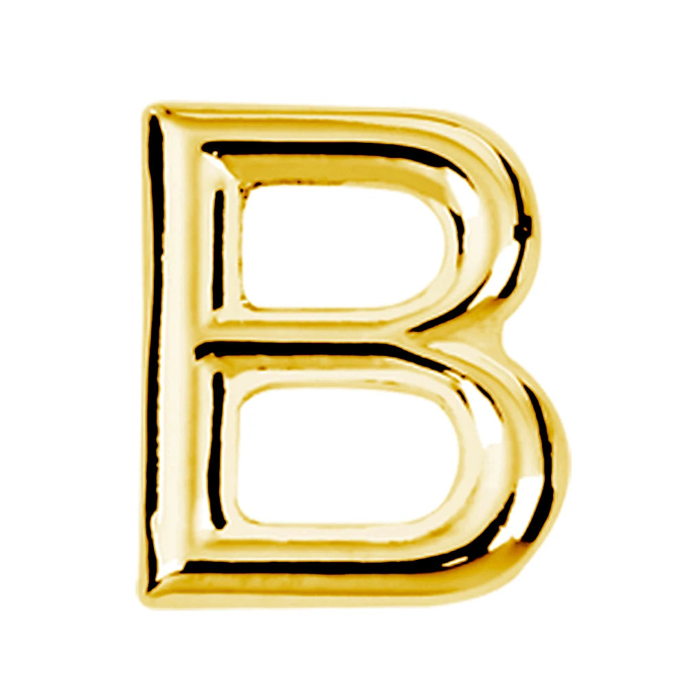 男士及男孩適用的優雅A-Z字母領帶夾