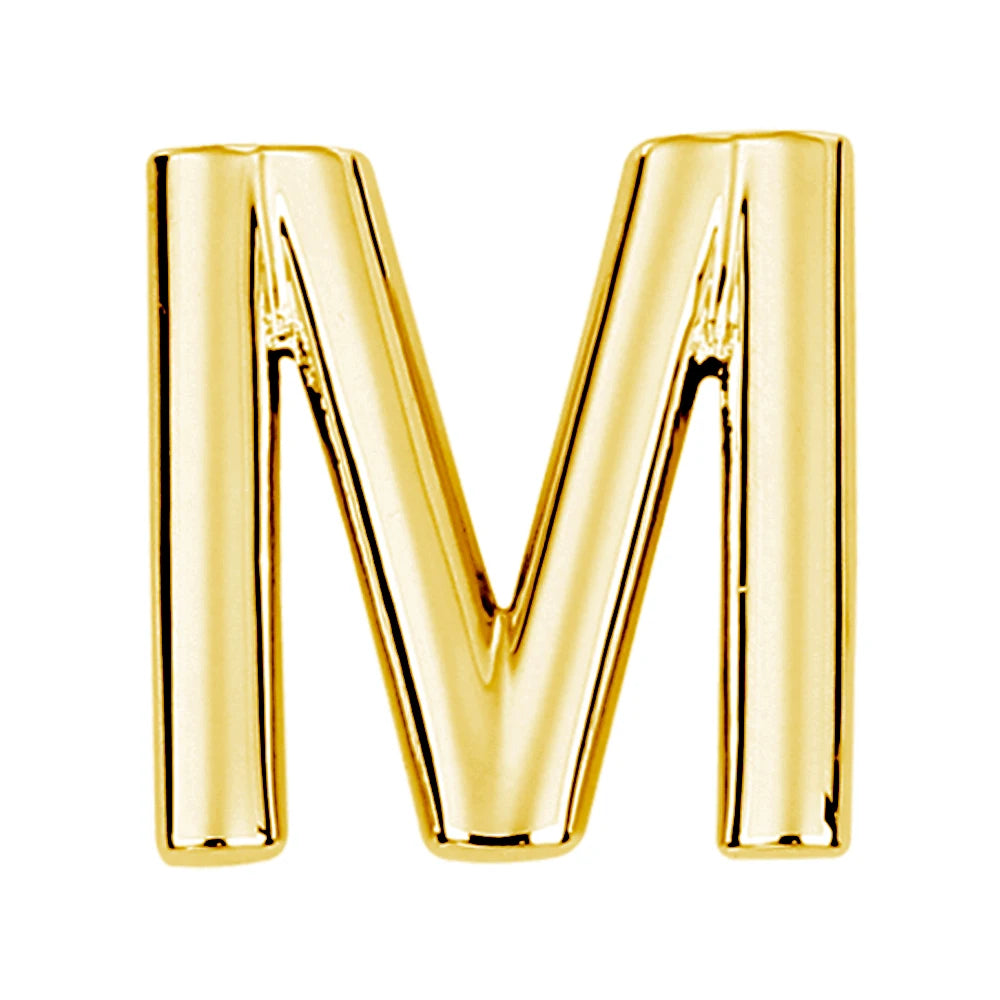 男士及男孩適用的優雅A-Z字母領帶夾