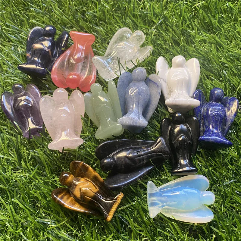 Thiên Thần Bảo Vệ - Tượng Pha Lê Tự Nhiên 1.5