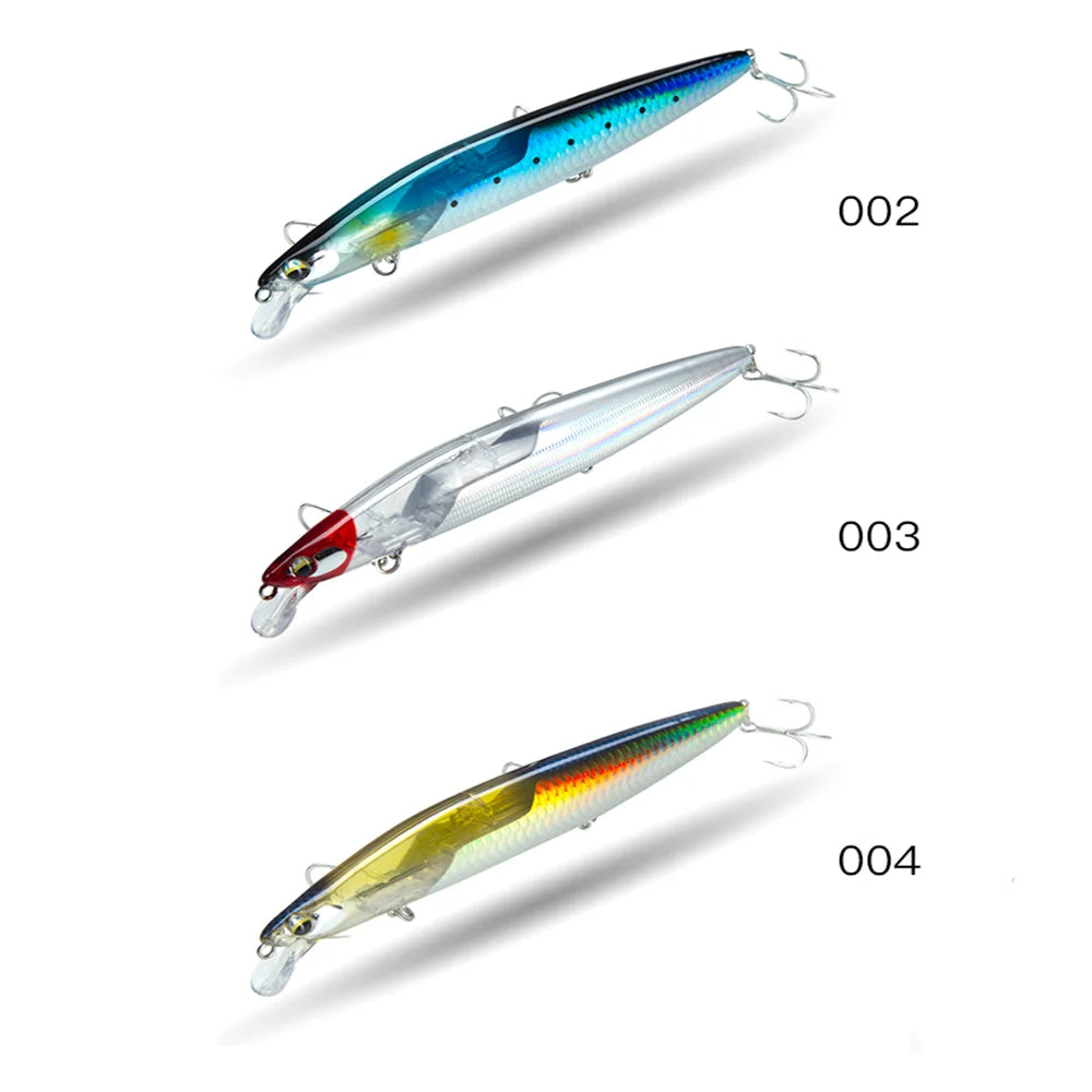 D1 Multi Piece Set Floating Minnow Fishing Lure 120mm/145mm Flash Flake Assassin Floating Hard Bait For Pike Bass Tackle