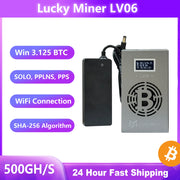 Bitcoin Miner LV06 500GH/S BM1366 13W BTC BCH BSV DGB SHA256 Solo Crypto Mining Lottery Miner Silent Miner Machine Lucky Miner - Daisan Mart
