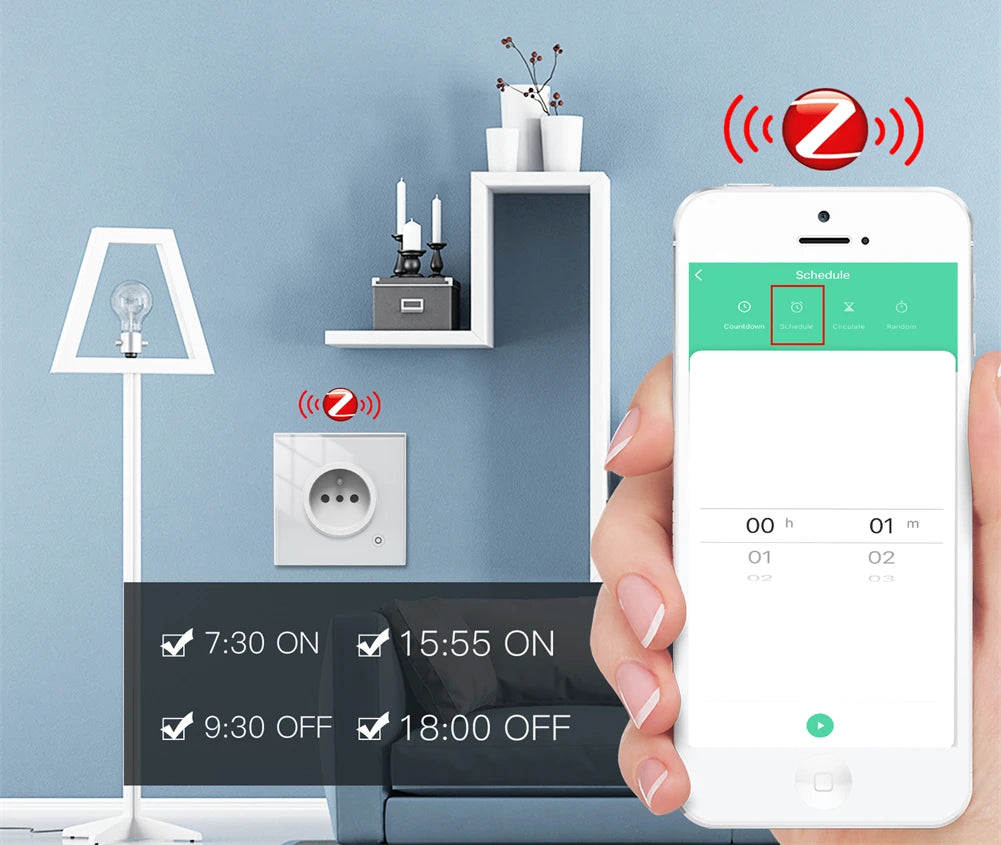 Ổ Cắm Thông Minh Moes ZigBee - Điều Khiển Bằng Giọng Nói