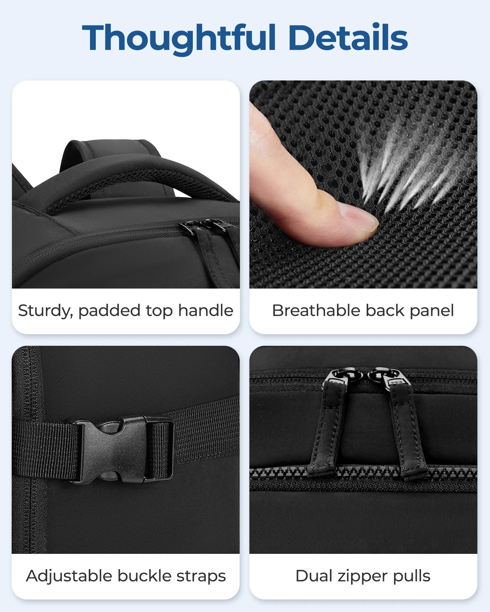 Balo Du Lịch BAGSMART Chống Trộm Chống Nước 17.3