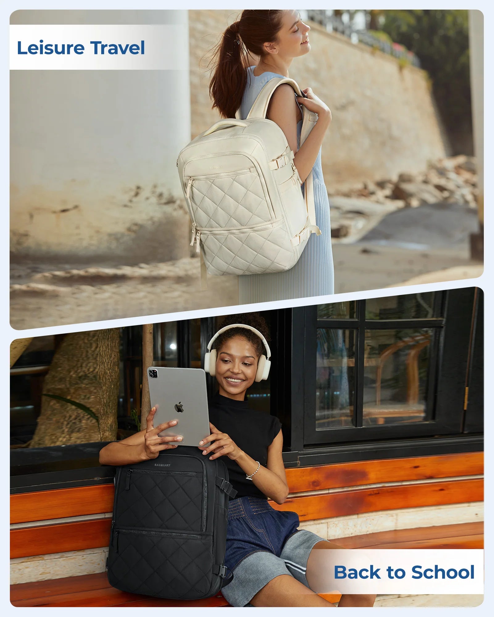 Balo Du Lịch BAGSMART Chống Trộm Chống Nước 17.3