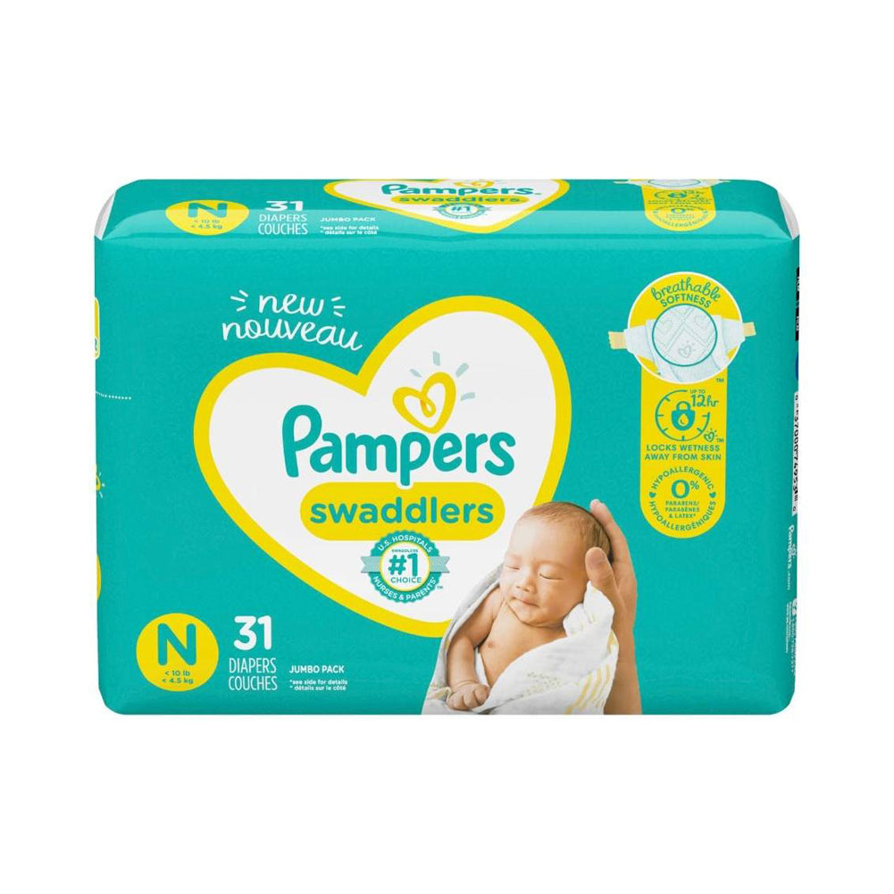 Bỉm Pampers với thiết kế vừa vặn ôm sát và tính năng chống tràn - Daisan Mart