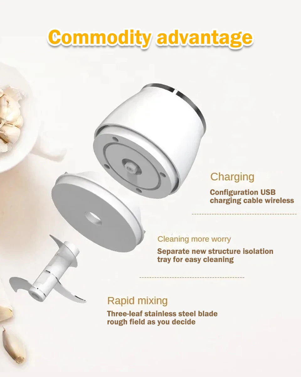 Máy Xay Thịt Đa Năng Mini USB  Công Suất Cao Tiện Dụng