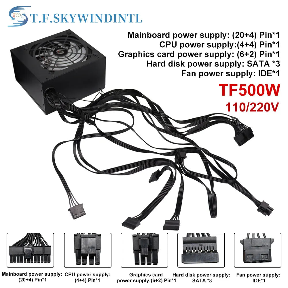 Nguồn Máy Tính 500W PSU12V ATX Văn Phòng & Gaming