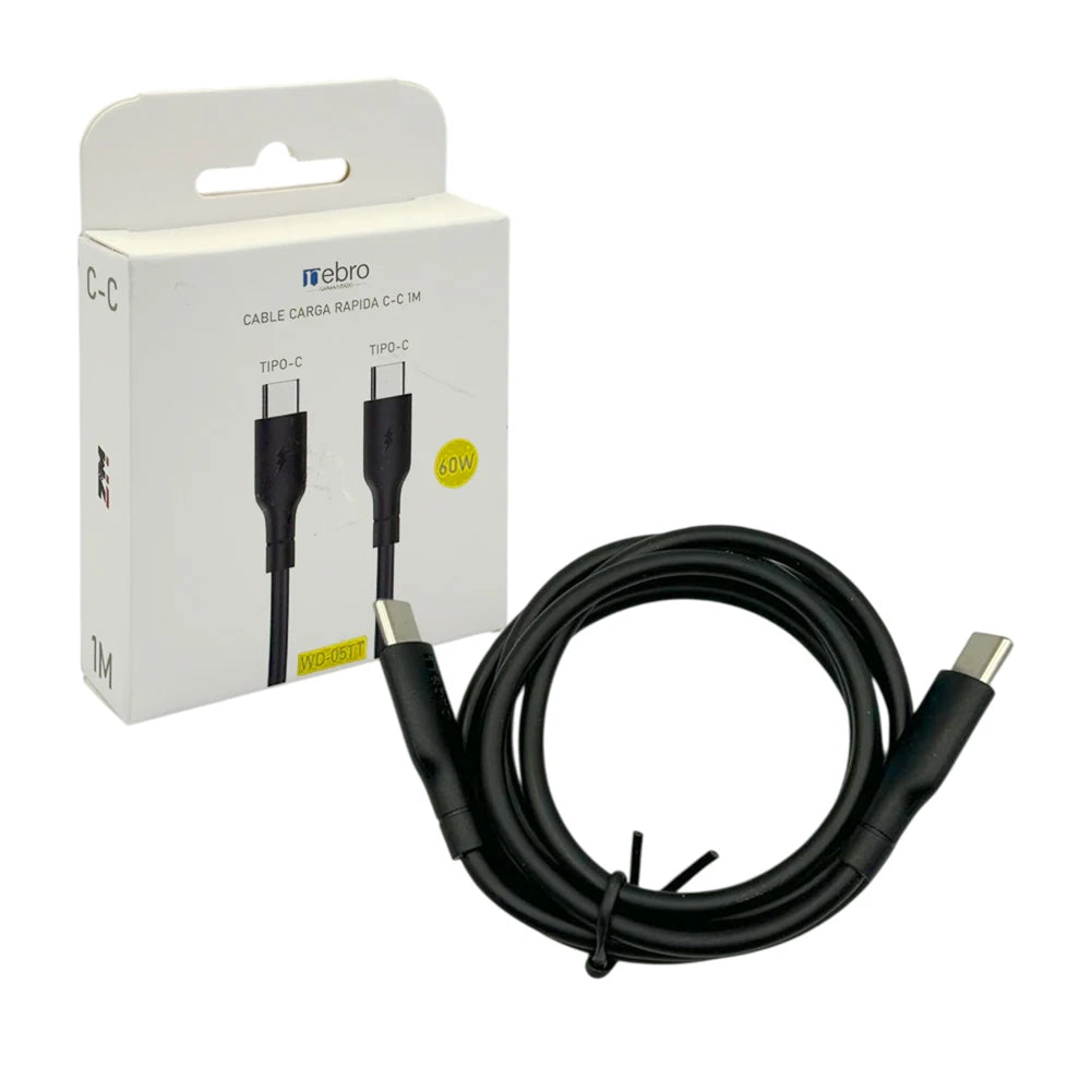 Cáp Sạc Nhanh 1M 60W Đa Sắc Type-C to Type-C - Daisan Mart