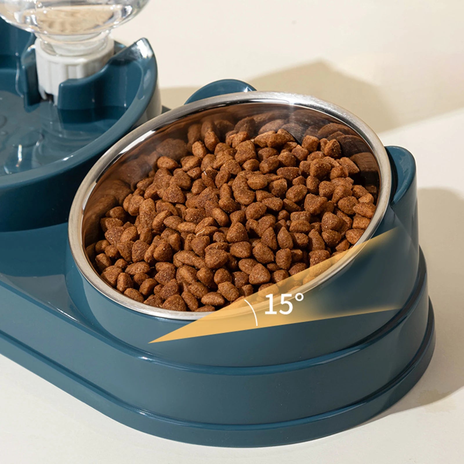 3 in 1 Multi-Function Pet Feeder with Automatic Waterer Detachable Bowls for Wet And Dry Food Suitable for Cats Dogs Rabbits - Daisan Mart