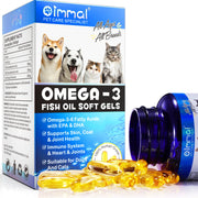 Omega-3 Fish Oil Capsules Support Heart, Skin, and Joints for Pets