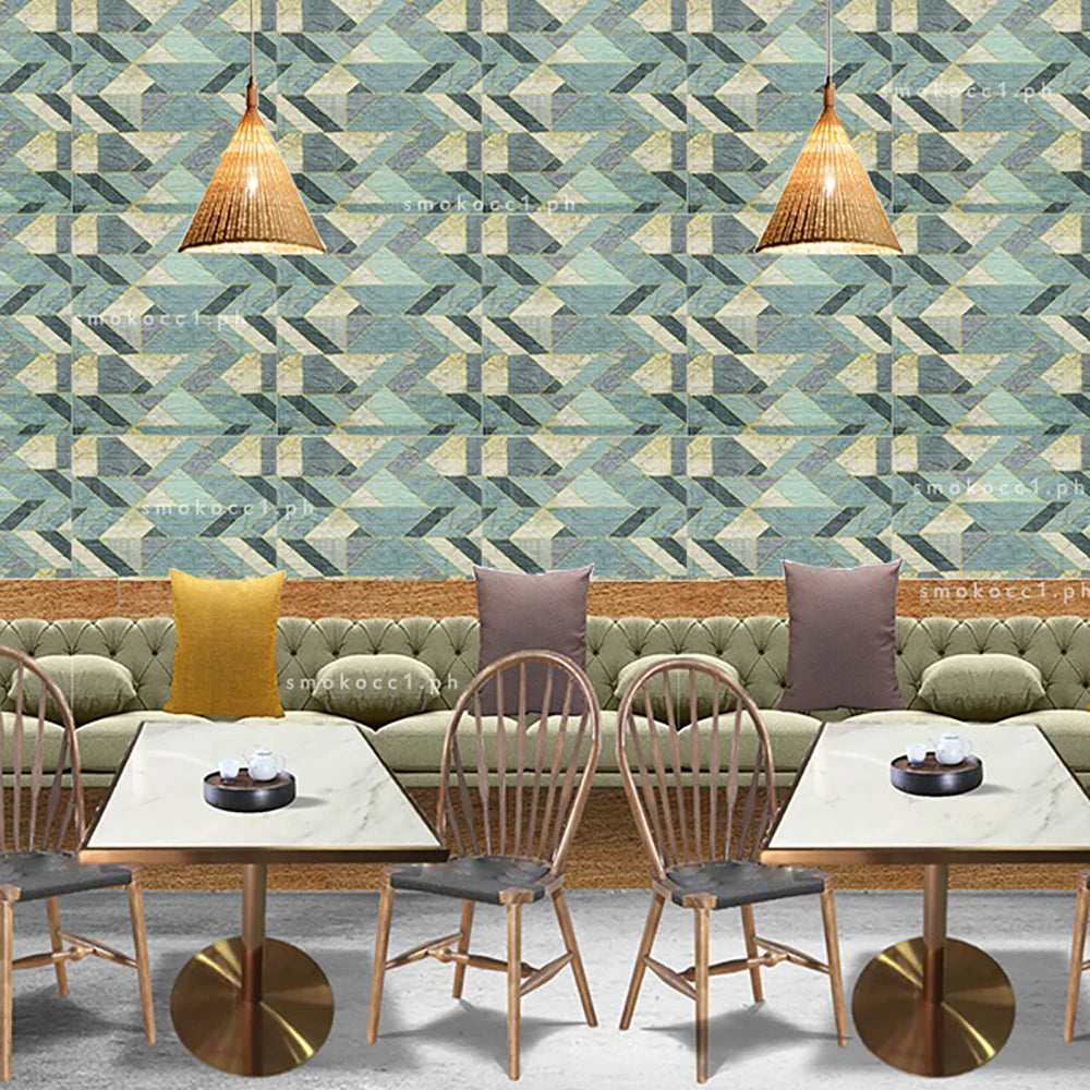 Giấy Dán Tường 3D Giả Gạch Chống Thấm 12 Miếng