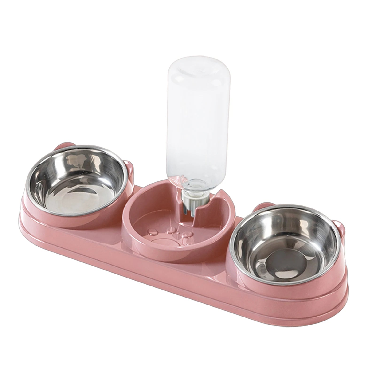 3 in 1 Multi-Function Pet Feeder with Automatic Waterer Detachable Bowls for Wet And Dry Food Suitable for Cats Dogs Rabbits - Daisan Mart