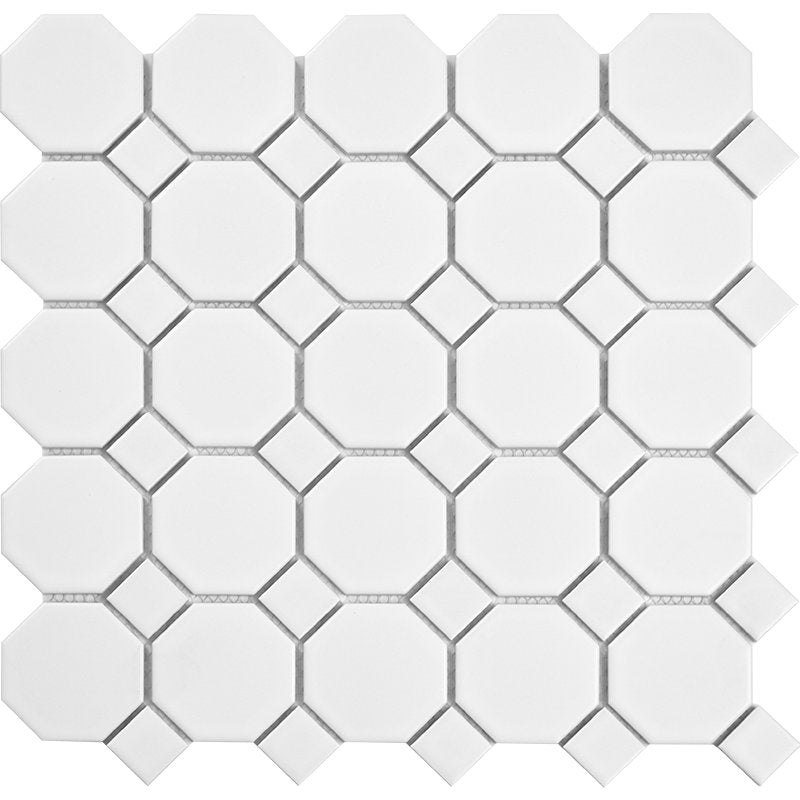 6mm Thick Antibacterial Octagonal Mixed Ceramic Mosaic Tile