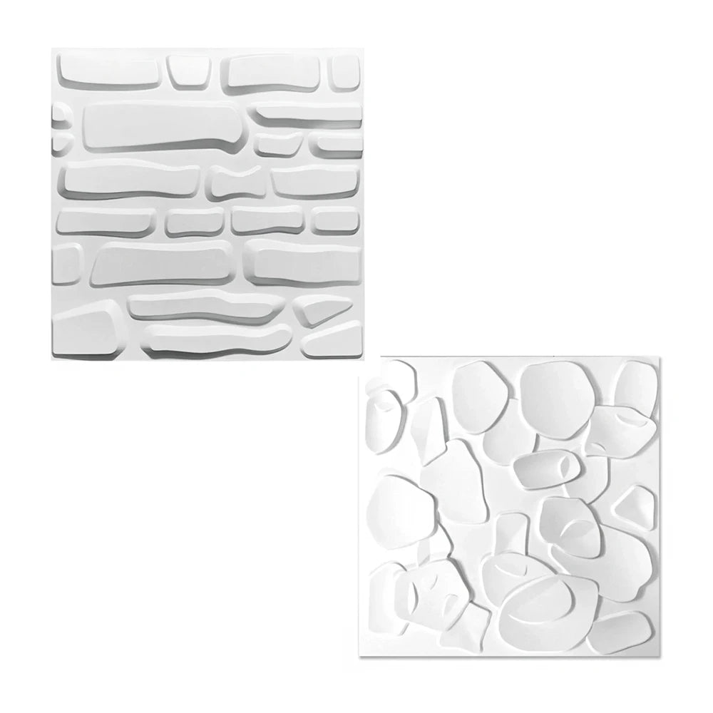 Modern geometric pattern 3D wall panel 50x50