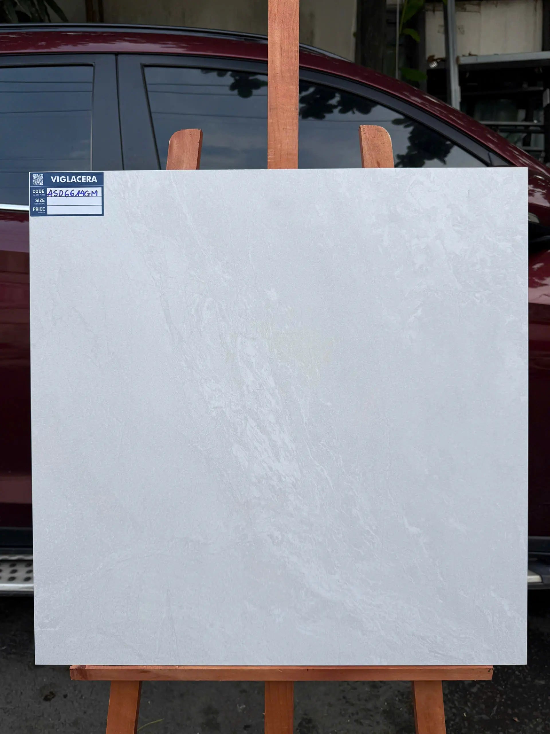 Viglacera Tiles, Matte Gray ASD6614GM, Size 600x600mm (4 tiles/box/1.44m2)