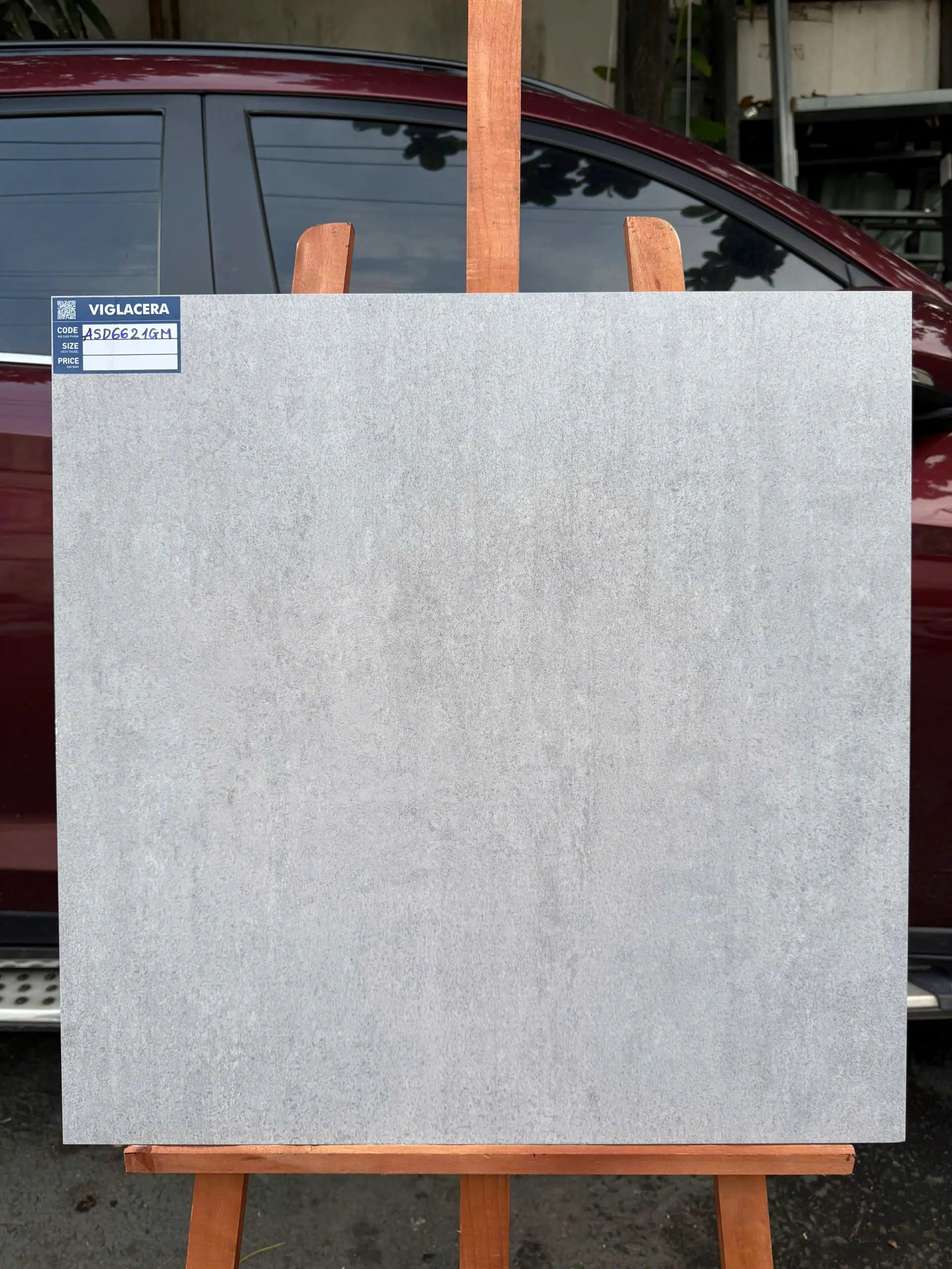 Viglacera Tiles, Matte Gray ASD6621GM, Size 600x600mm (4 tiles/box/1.44m2)