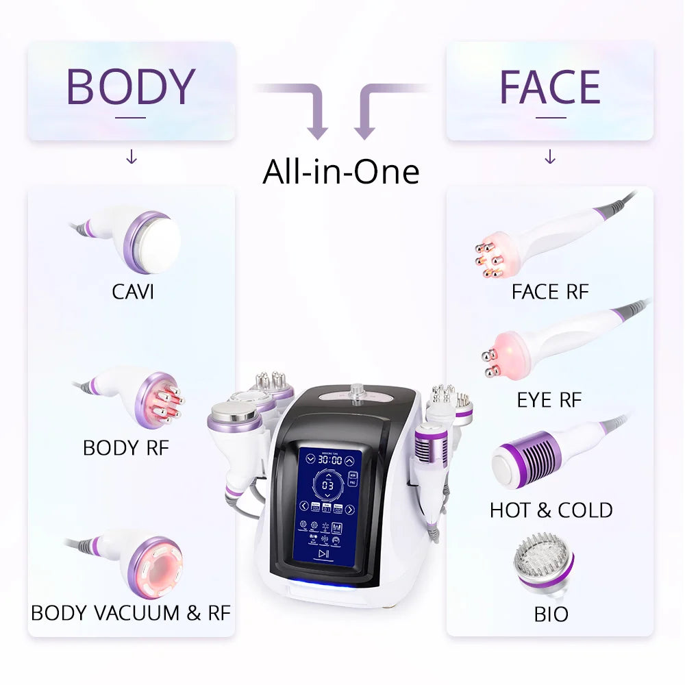 7 In1 Beauty Equipment Face Lift Wrinkle Reduction Body Shaping Device for Beauty Equipment