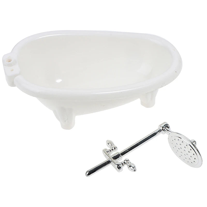 Mini Bathtub Dollhouse Toys Bathroom Accessories