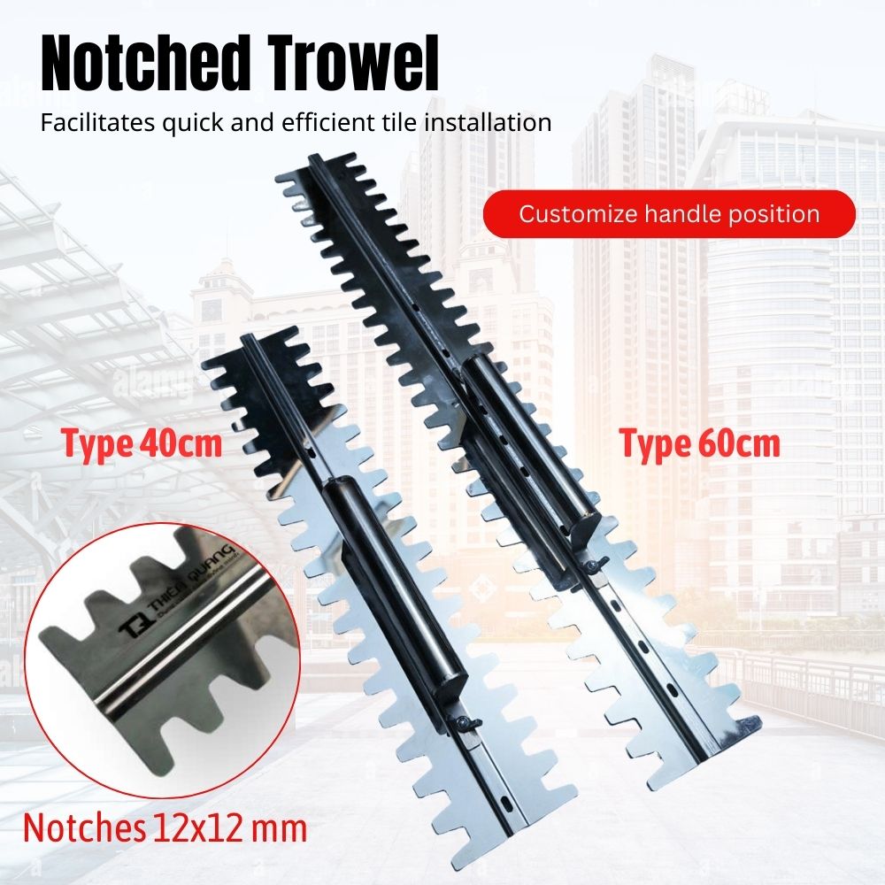 Sawtooth trowel 