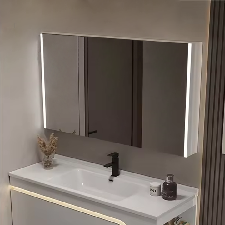Modern bathroom cabinet with light for home/hotel 