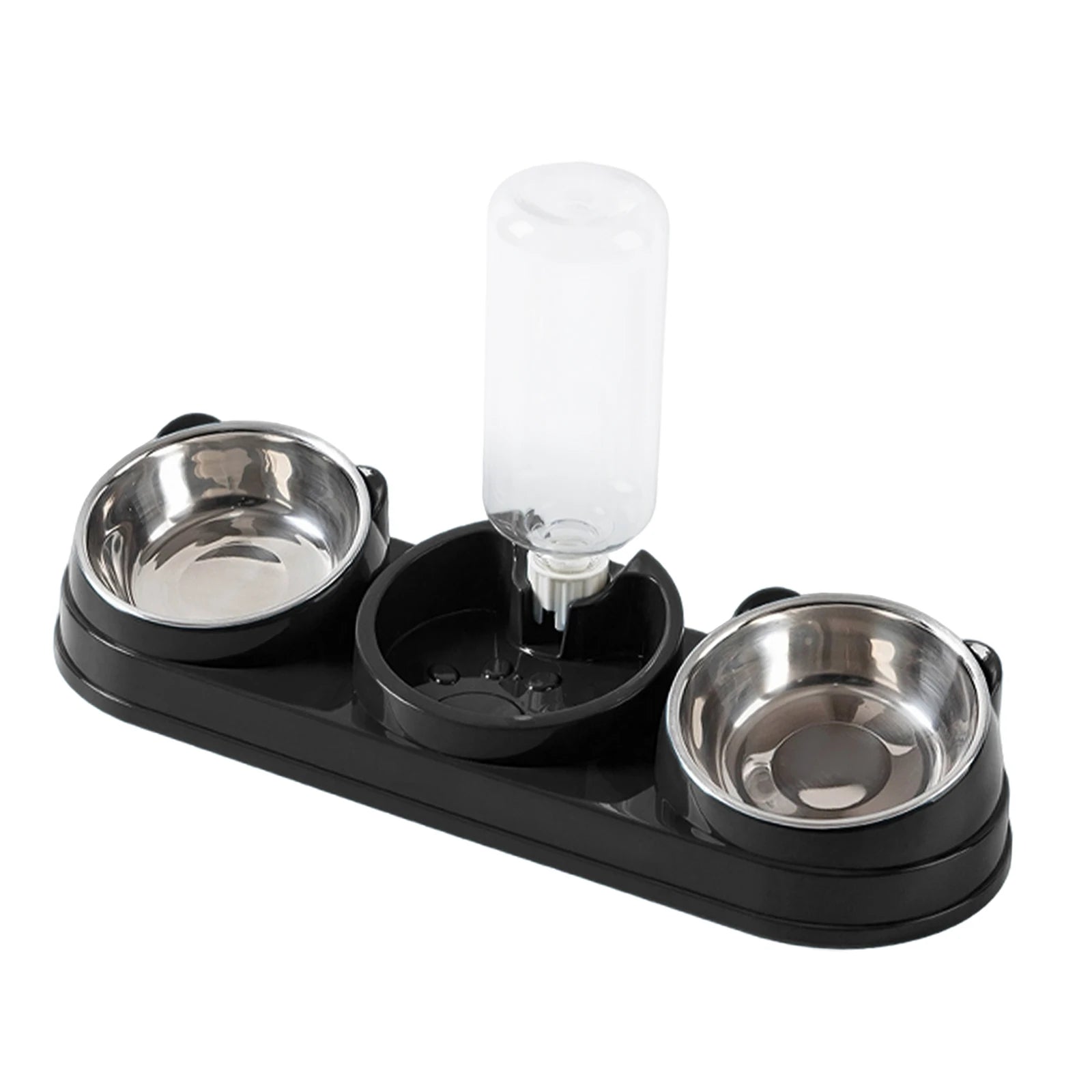 3 in 1 Multi-Function Pet Feeder with Automatic Waterer Detachable Bowls for Wet And Dry Food Suitable for Cats Dogs Rabbits - Daisan Mart