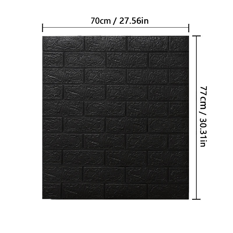 Giấy Dán Tường 3D Chống Nước Retro 77x70cm Phòng Khách