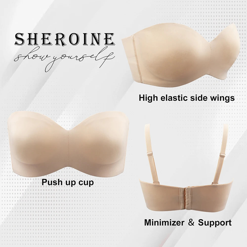 Wireless Push Up Bra For Women Big Size