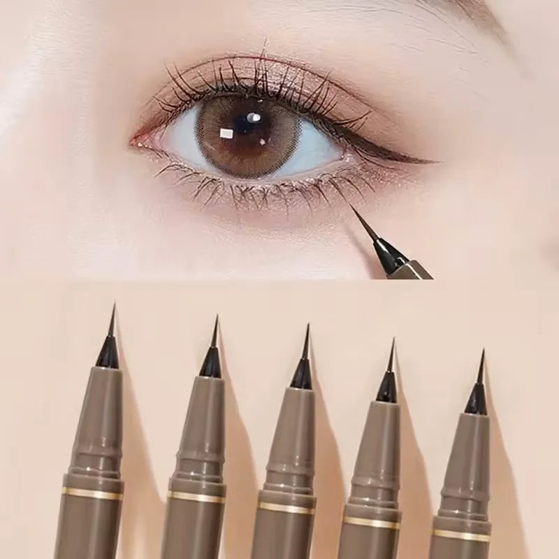 Super Thin 0.05mm Eyeliner, Long Lasting, 4 Smudge-Proof Colors