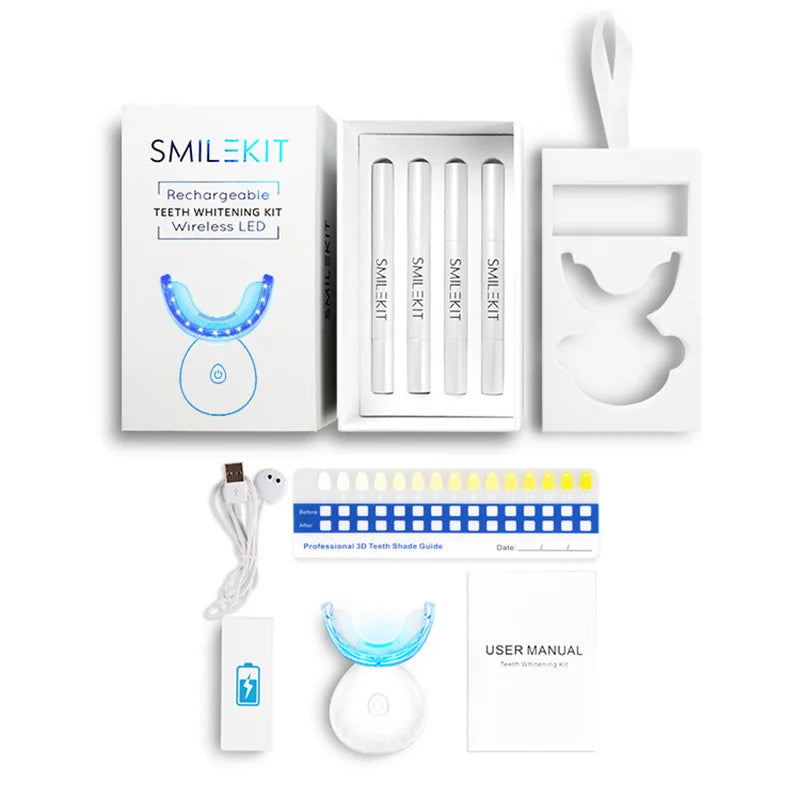 2022 Wireless LED Teeth Whitening Kit - Brighten Your Smile