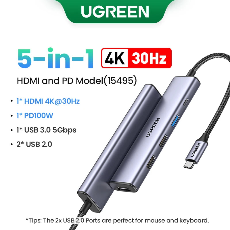 UGREEN HUB Đa Năng 10in1 USB-C 8K cho MacBook