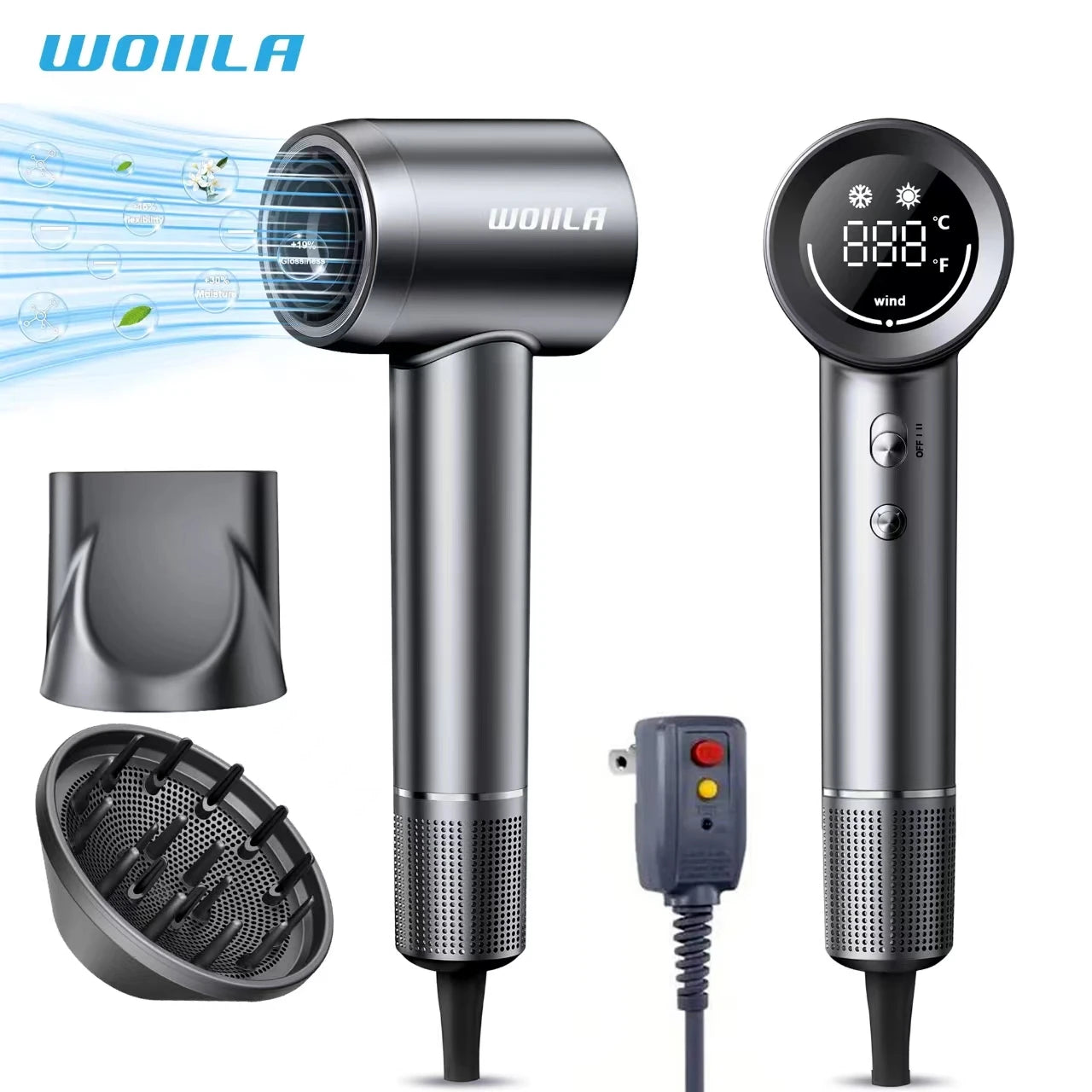 Professional Hair Dryer 150000 RPM High Speed ​​Negative Ion