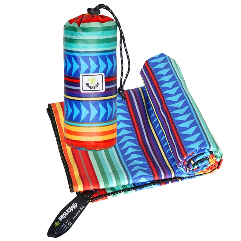 Microfiber Beach Towel Quick Dry,Super Absorbent Lightweight Travel Towel for Swimmers, Sand Free Camping Towel, Beach Towels - Daisan Mart
