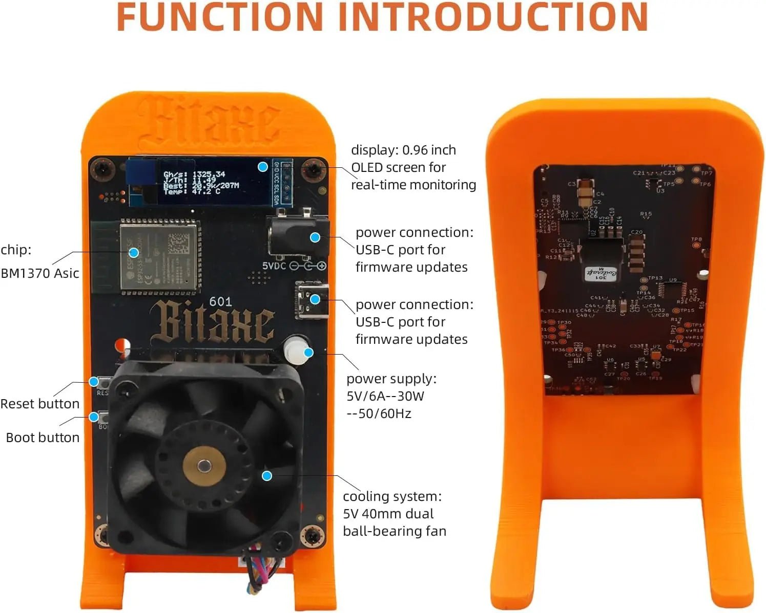 Bitaxe Gamma 601 Bitcoins Miner 1.2TH/S Asik Btc Miner Asic Mining Crypto Miners solo mining Drawing machine miners for crypto - Daisan Mart