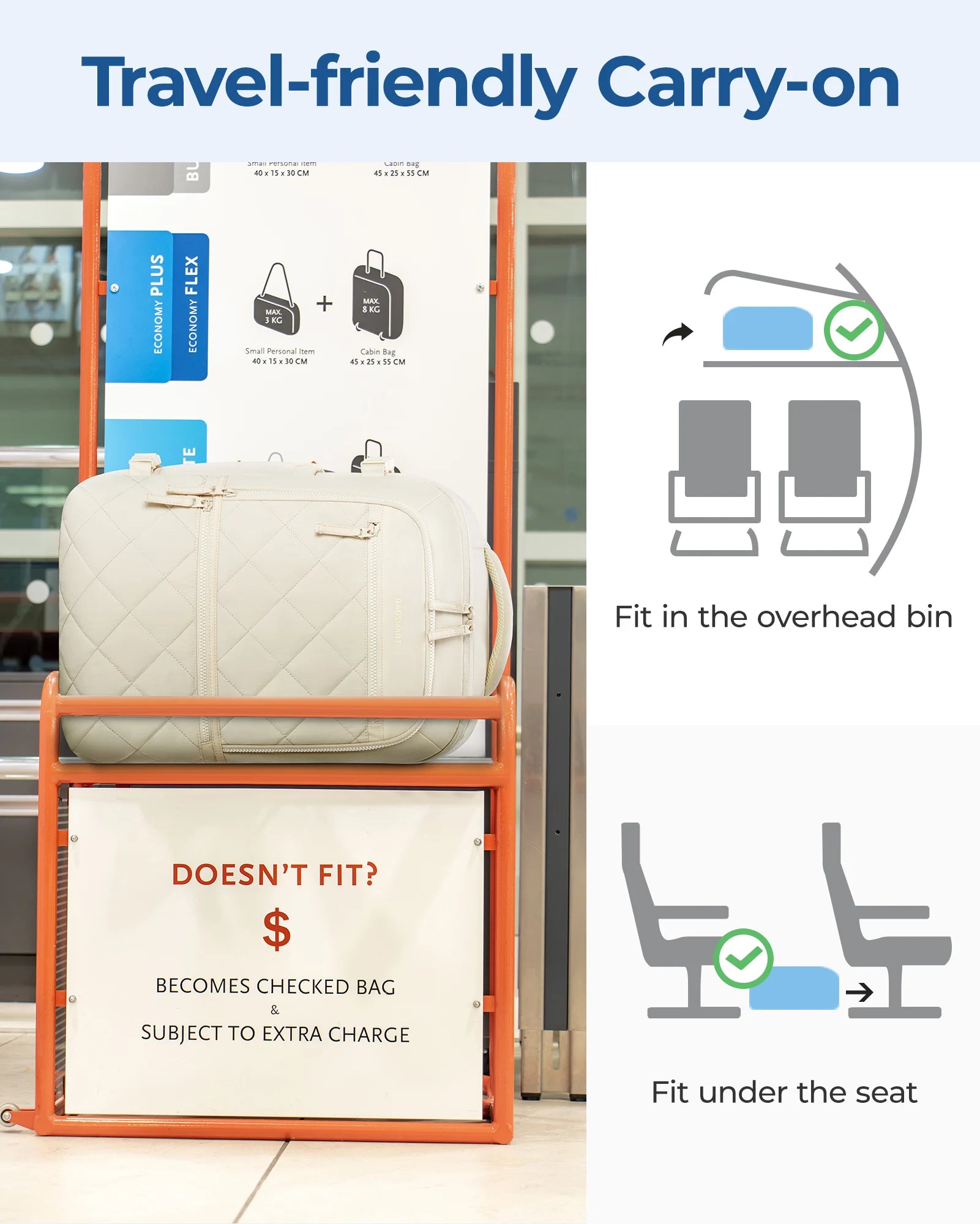 Balo Du Lịch BAGSMART Chống Trộm Chống Nước 17.3