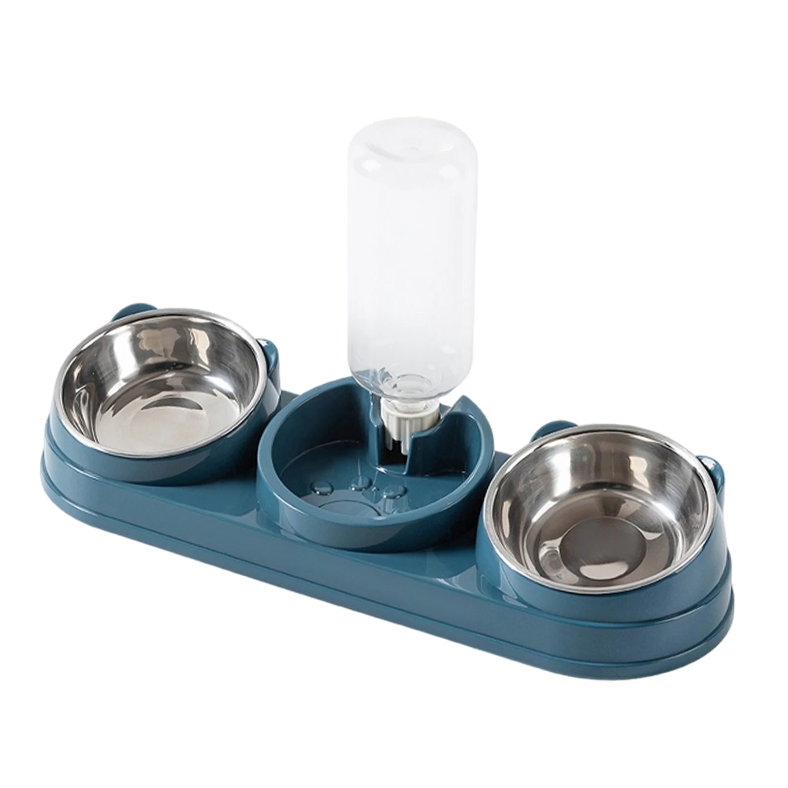 3 in 1 Multi-Function Pet Feeder with Automatic Waterer Detachable Bowls for Wet And Dry Food Suitable for Cats Dogs Rabbits - Daisan Mart