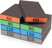 Washable and Reusable Sanding Foam Blocks Craft Sandpaper Blocks Wood and Metal Polishing Drywall Wood Drywall Metal Glass 