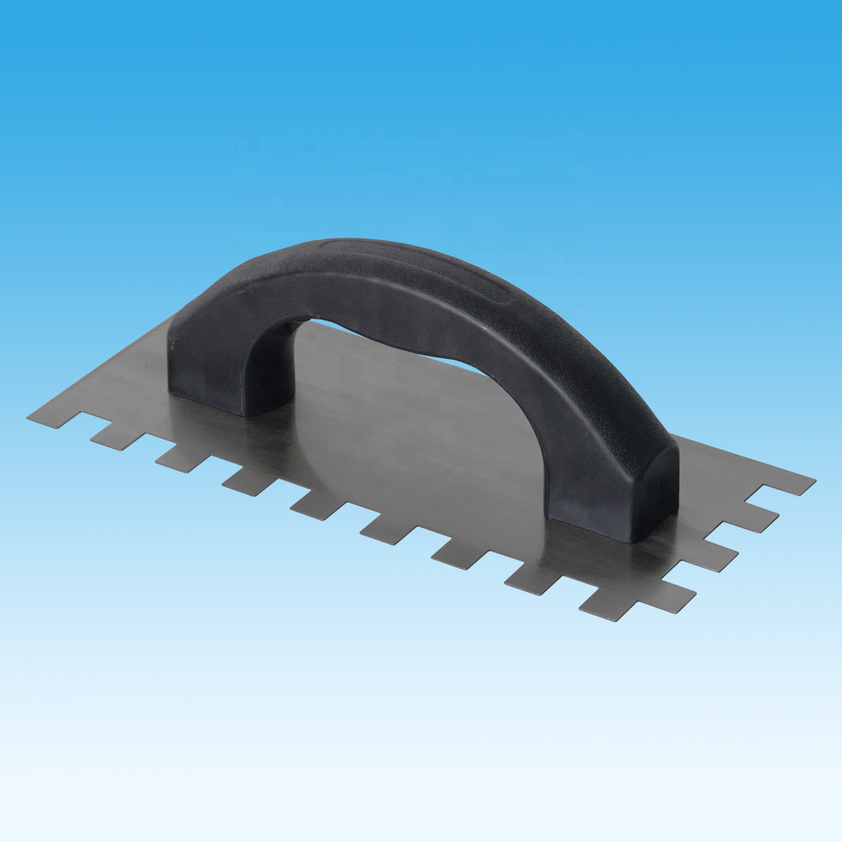 9"x 4" V-notched plaster trowel 