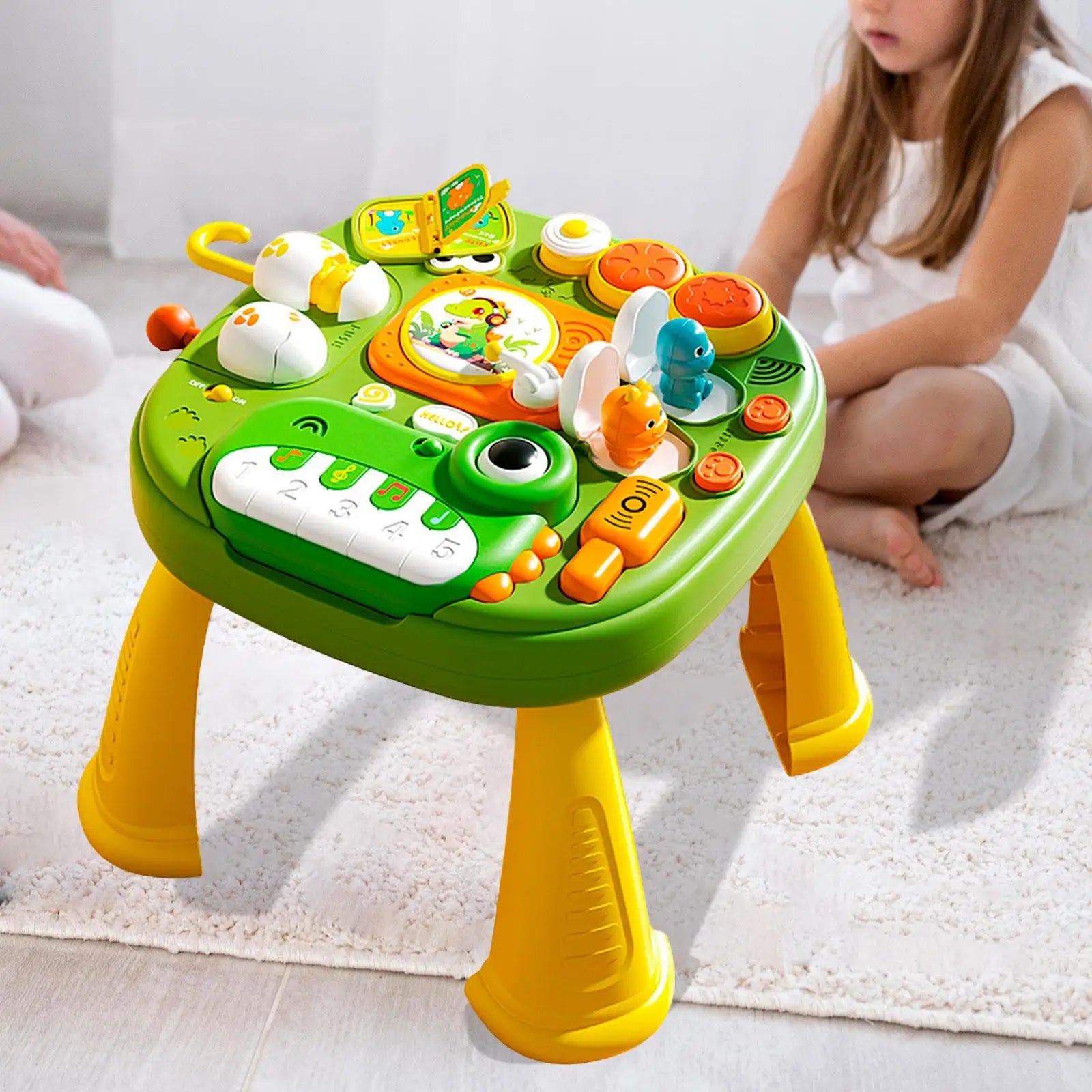 Educational Musical Light-Up Dinosaur Piano