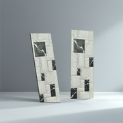 High-quality glossy glazed ceramic wall tiles 20x60cm Wood material Exterior decoration design for bathroom and kitchen 