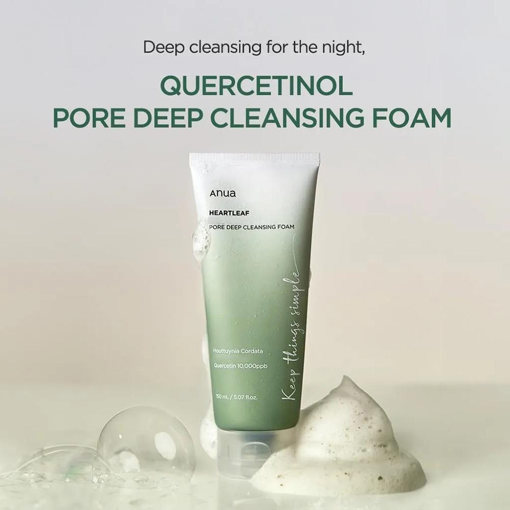 Foaming Cleanser150ml | Succinic Acid + Lha Pore Deep Cleanser Foam with Gentle Exfoliating and Degreasing