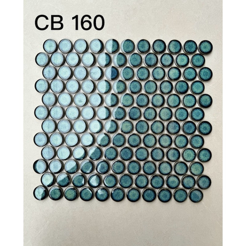 MOSS-COLOR POLYESTER MOSAIC TILES CB 160 