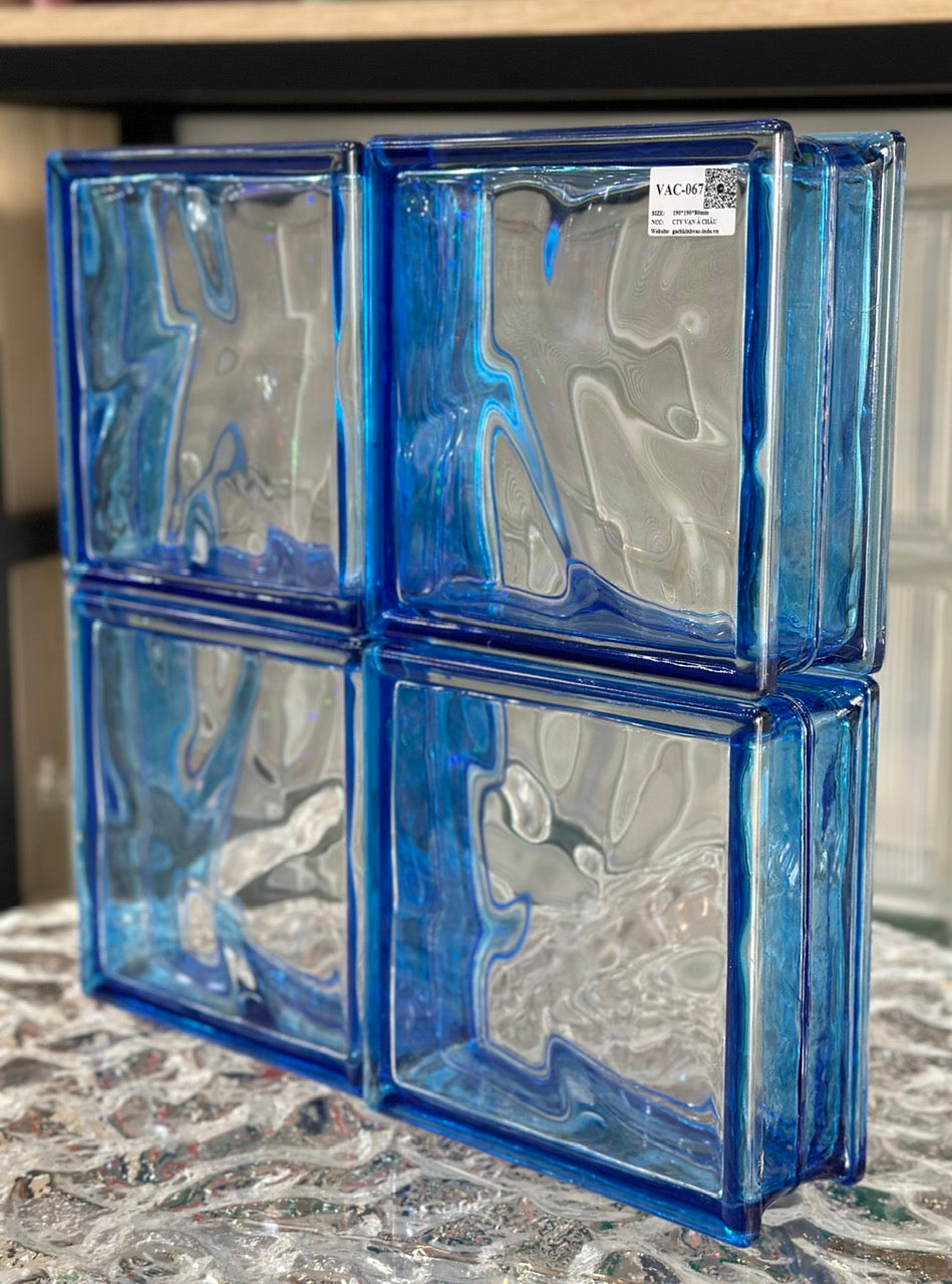Blue Cloud Glass Brick VAC-067