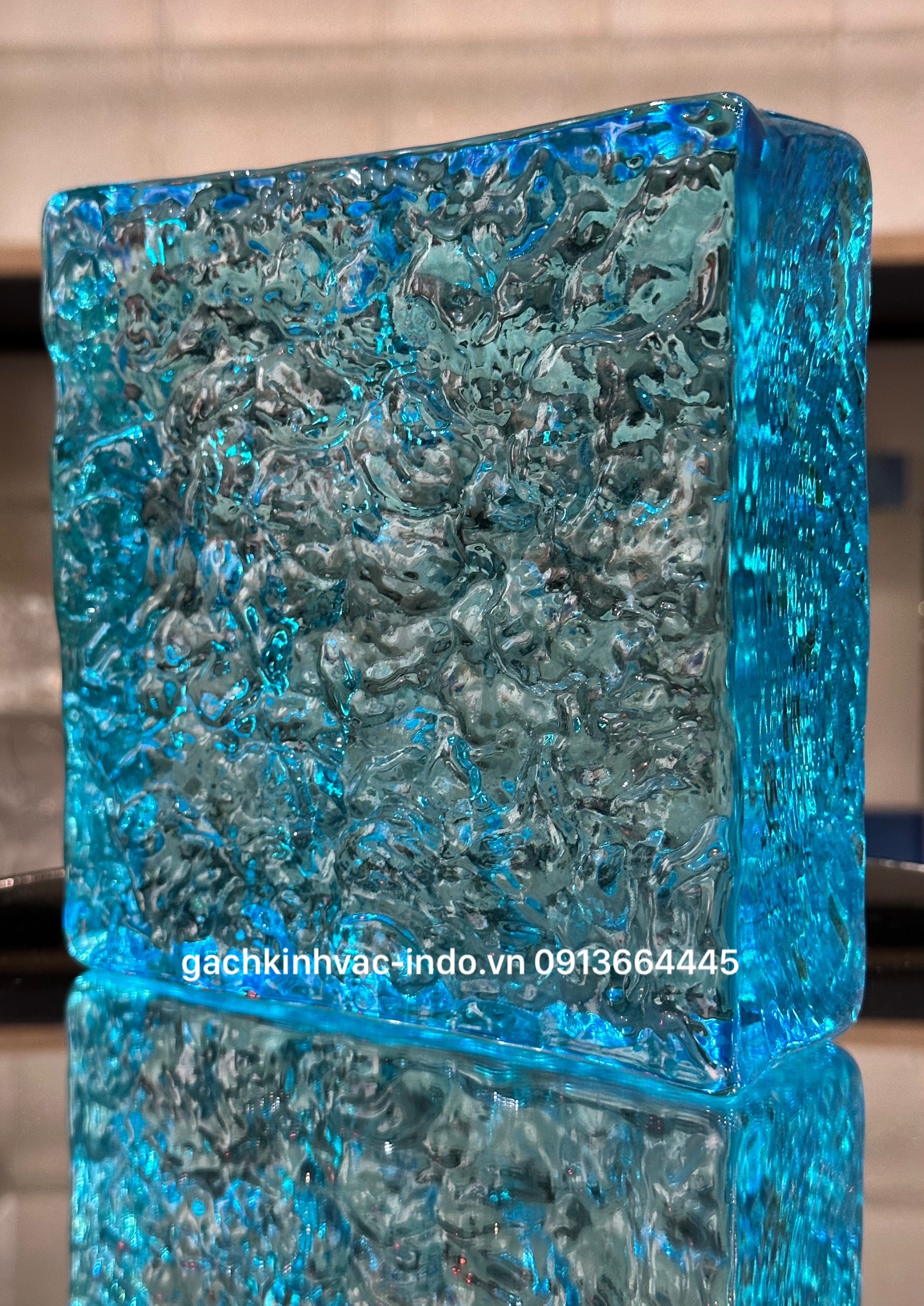 SP3-2 Light Blue Solid Glass Brick